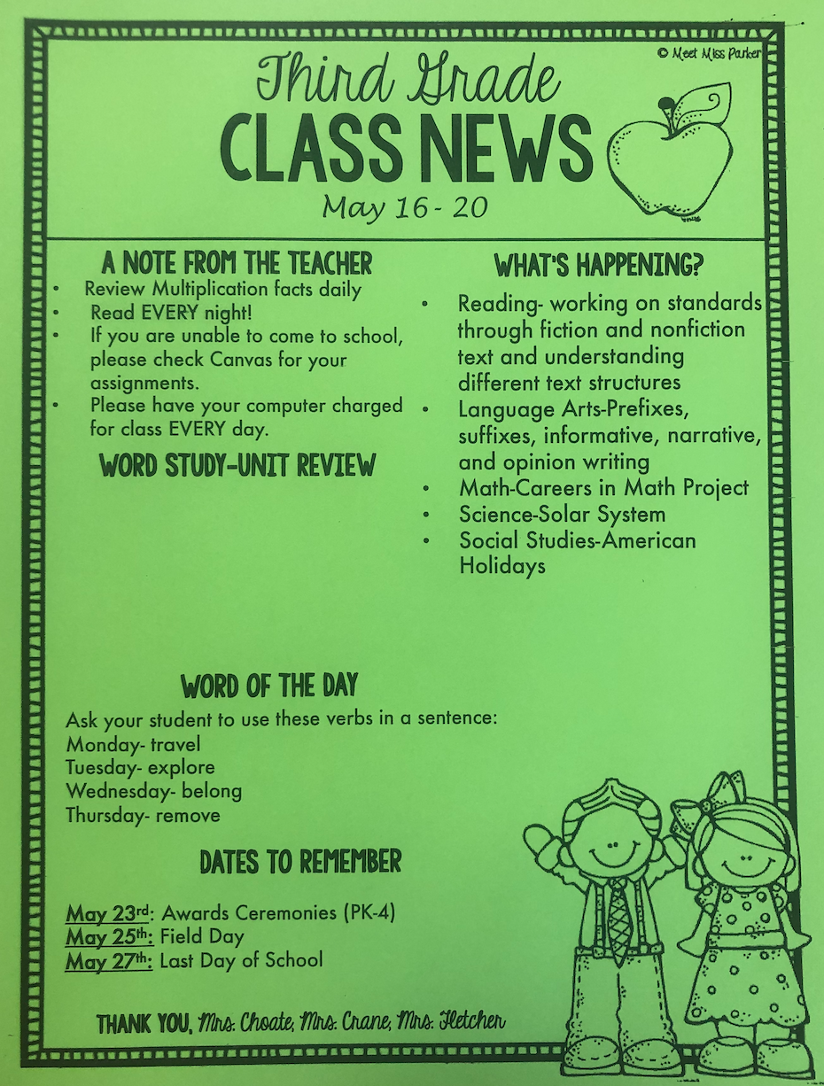 Newsletter 10/26